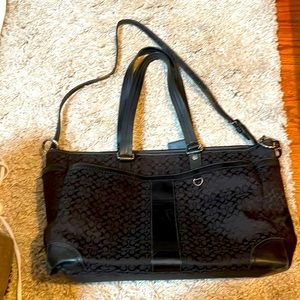 Coach shopper tote baby bag